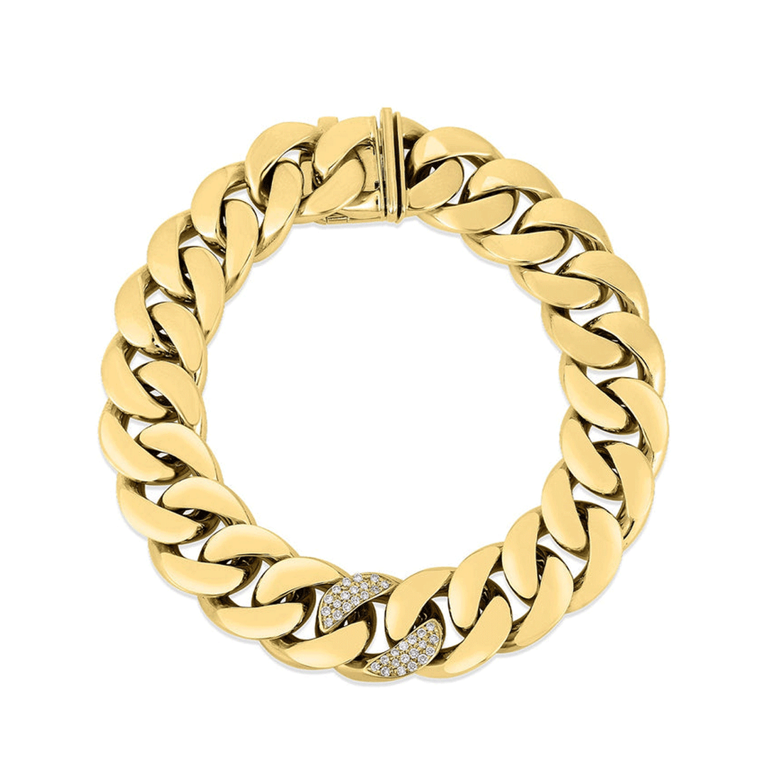Roberto Coin Oro Classic 18k Yellow Gold Link Bracelet