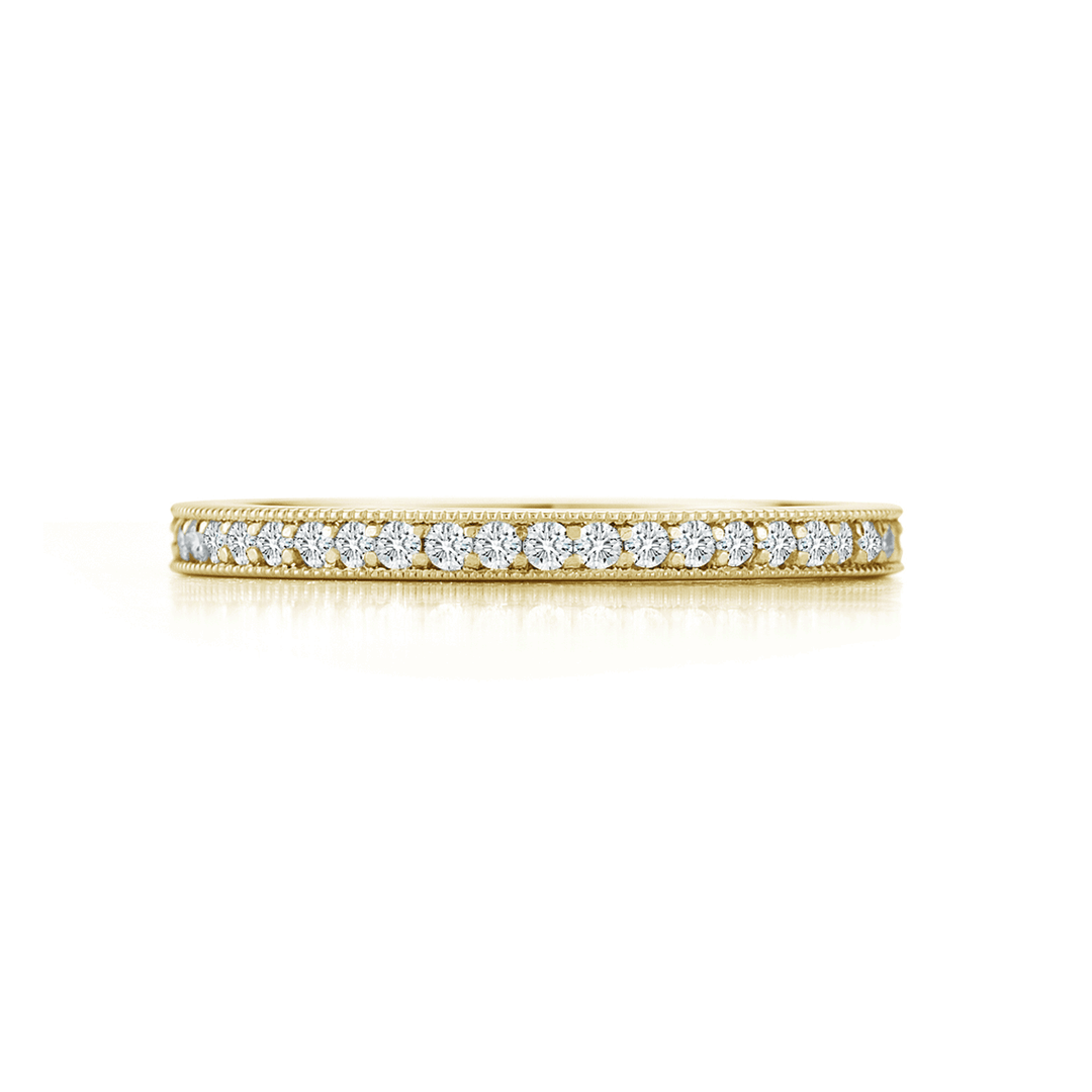 18k Yellow Gold and .45 Total Weight Diamond Eternity Band