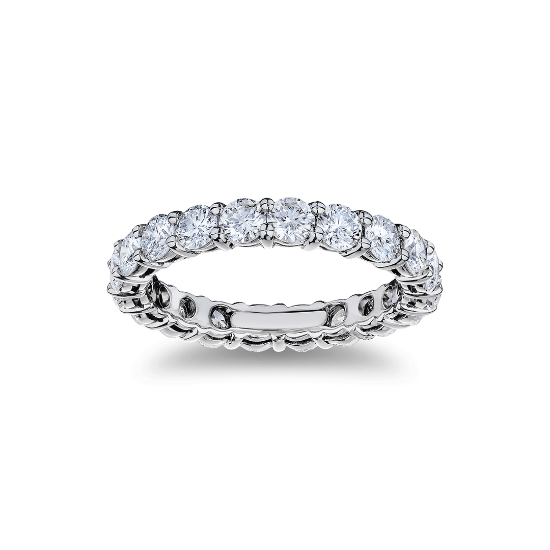 Platinum and 2.50 Total Weight Diamond Eternity Band