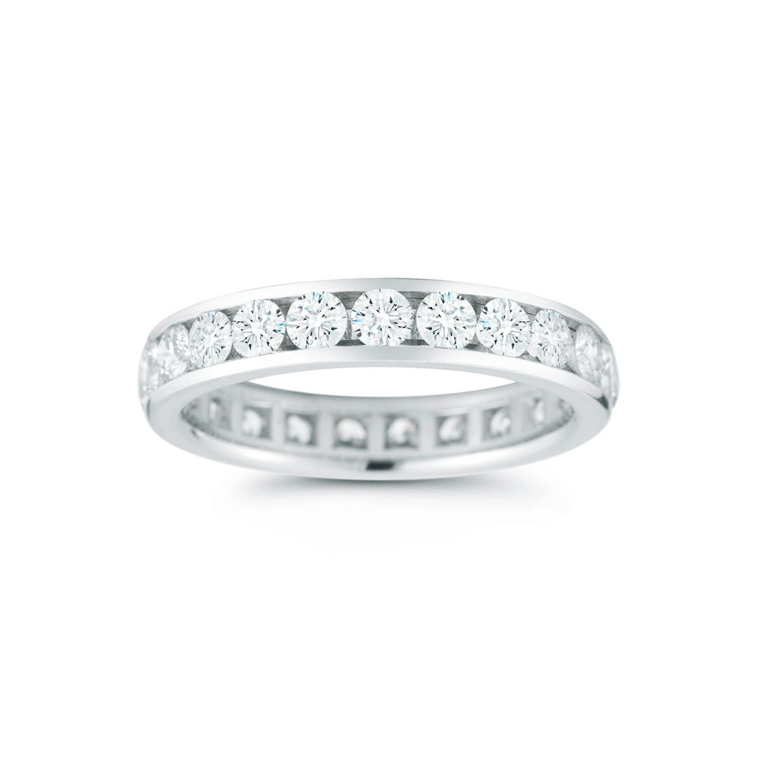 Platinum and 2.07 Total Weight Diamond Eternity Band