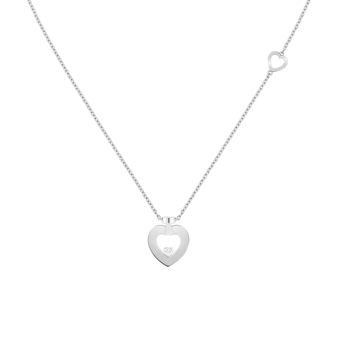 Fred Pretty Woman 18k White Gold and Diamond XS Heart Pendant, Exclusively at Hamilton Jewelers