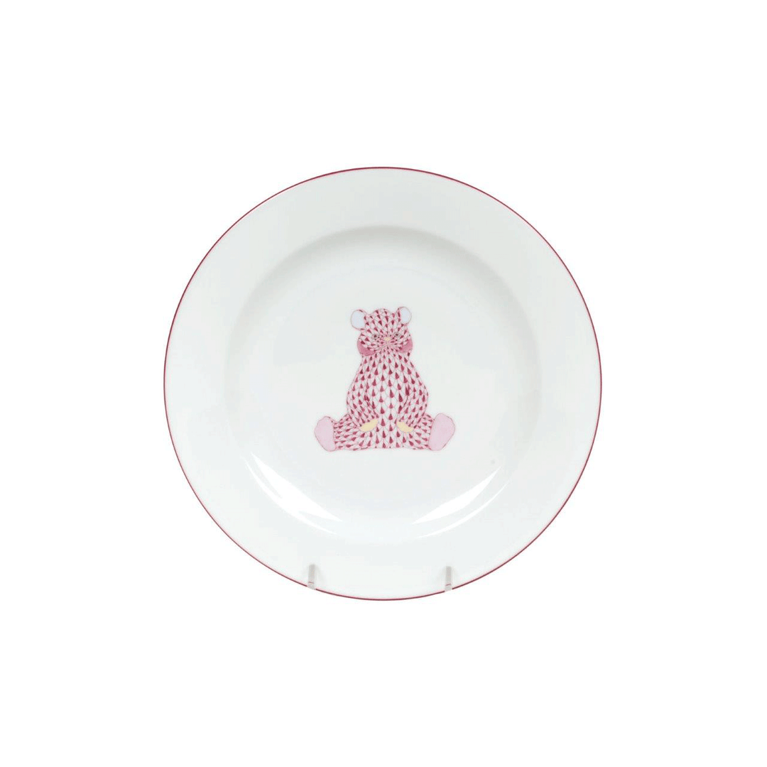 Herend Pink Bear Plate