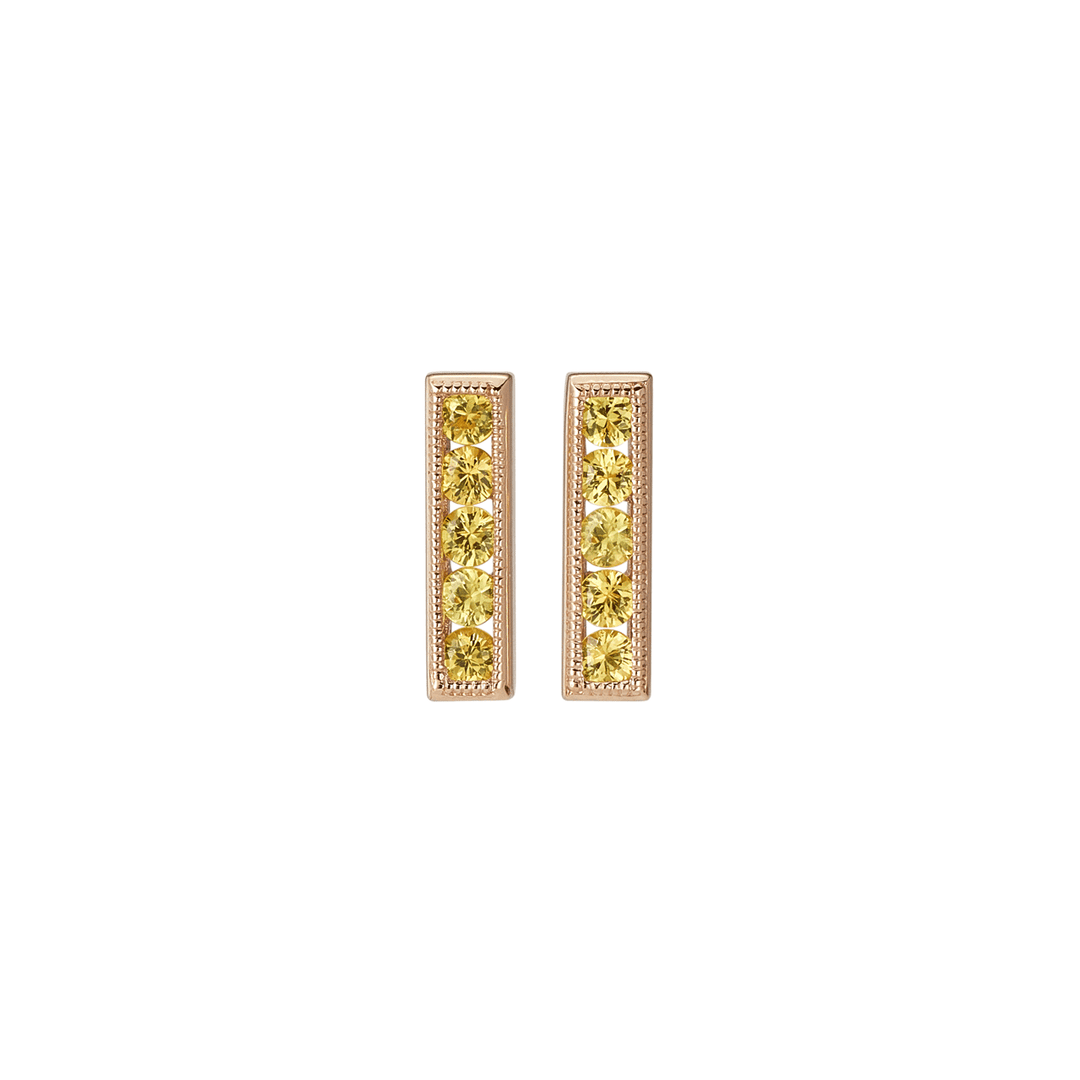 14k Yellow Gold and Yellow Sapphire Earrings