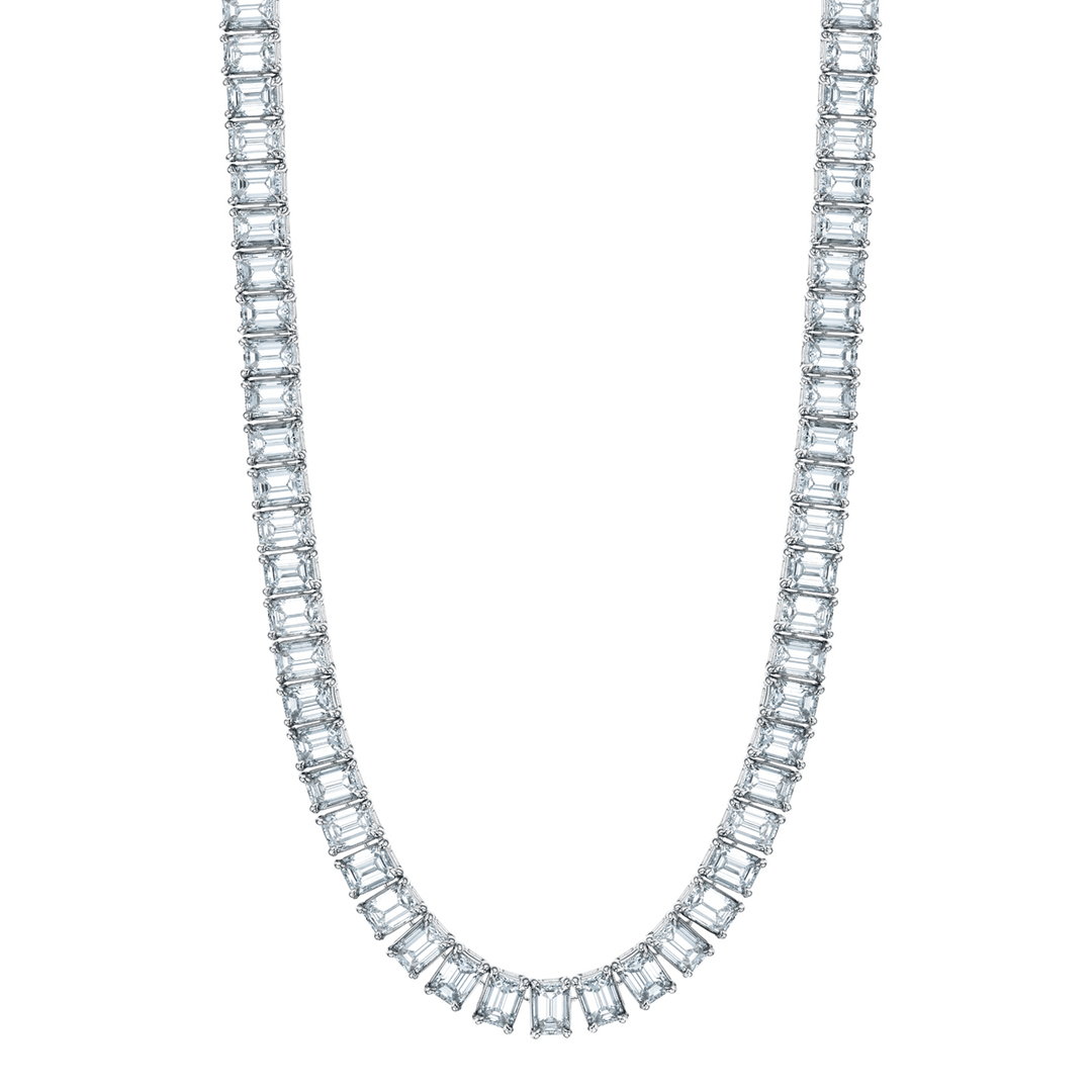 Private Reserve Platinum 49.00 Total Weight Natural Diamond Necklace