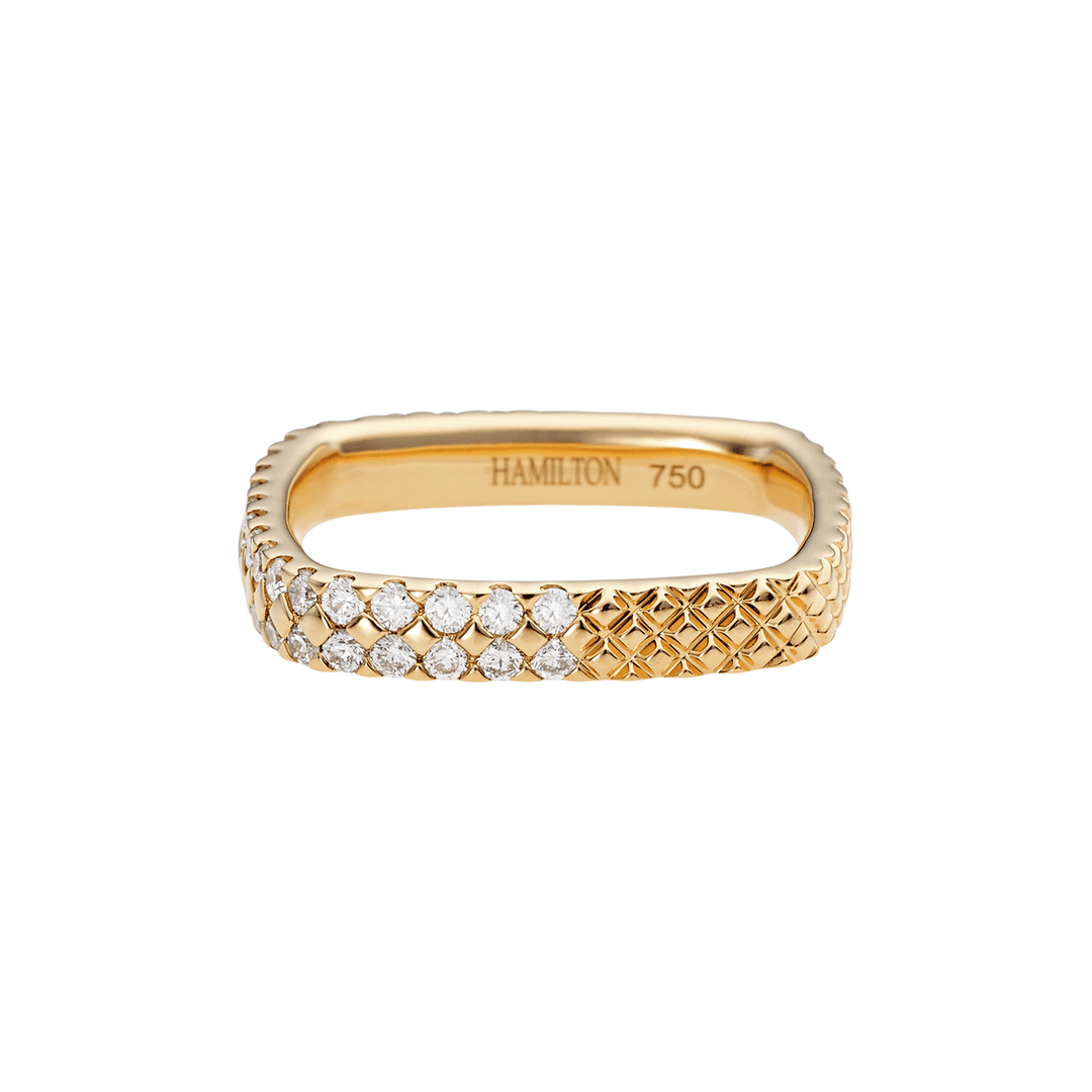 Mercer 18k Yellow Gold and Diamond Ring