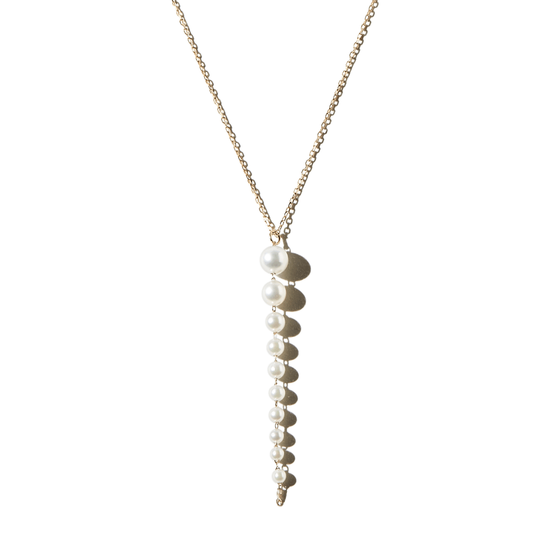 Mizuki Sea of Beauty 14k Gold and Pearl Necklace