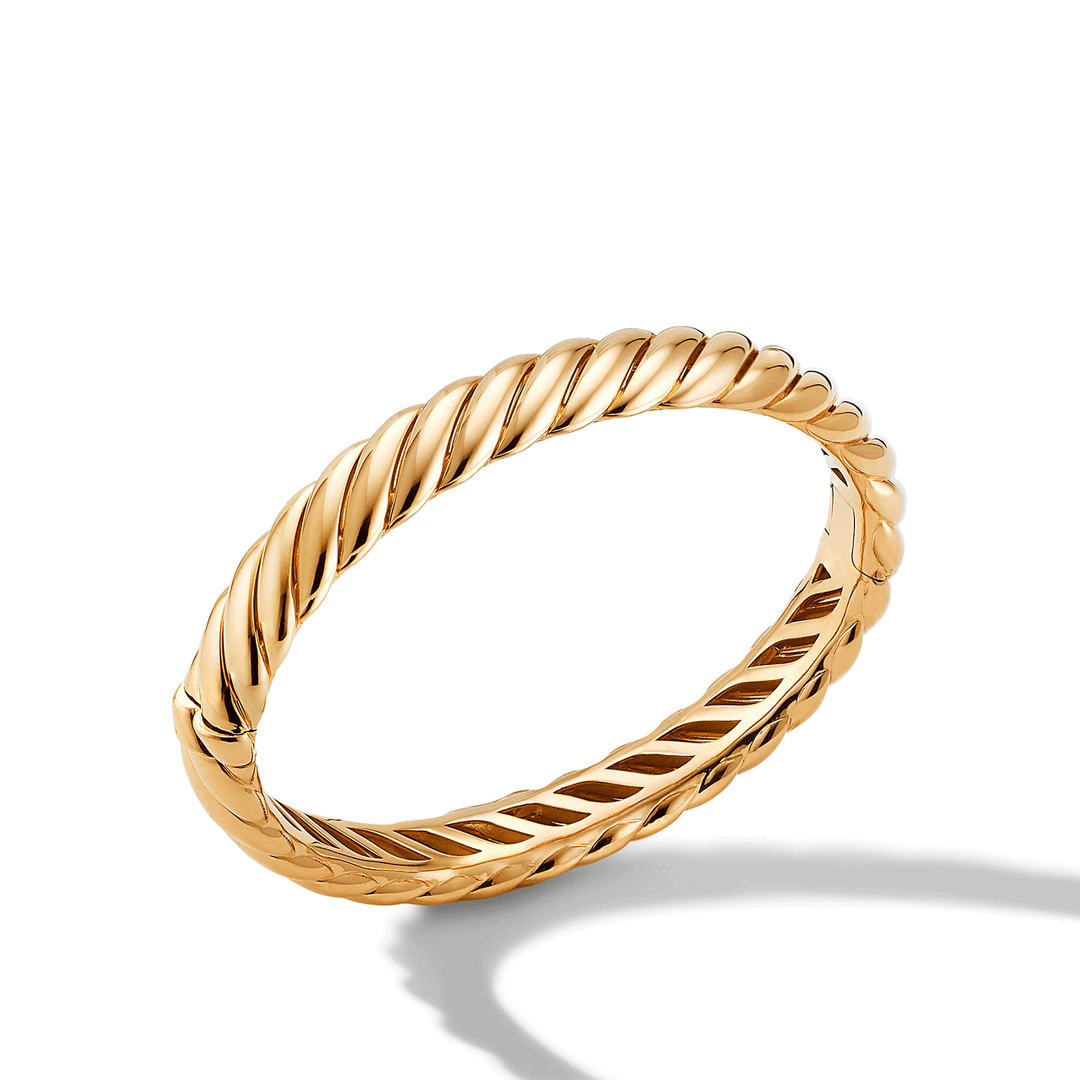 David Yurman Sculpted Cable Bracelet in 18K Yellow Gold