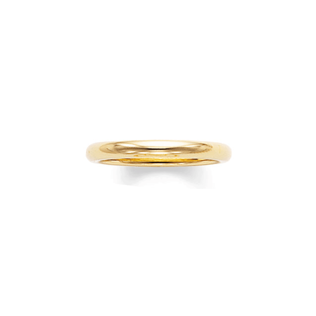 14k Yellow Recycled Gold 2.5mm Comfort Fit Wedding Band