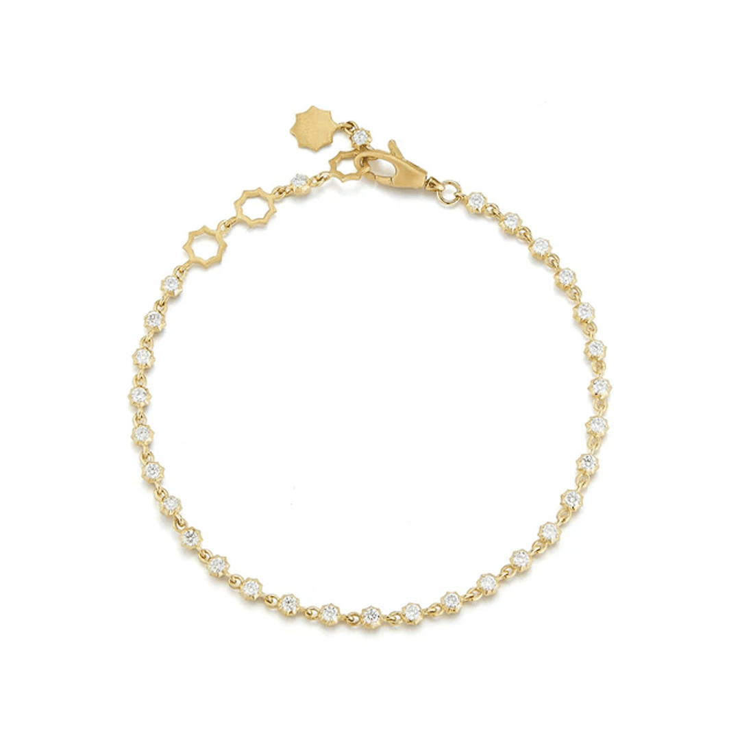 Jade Trau Small Sophisticate 18k Yellow Gold Line Bracelet