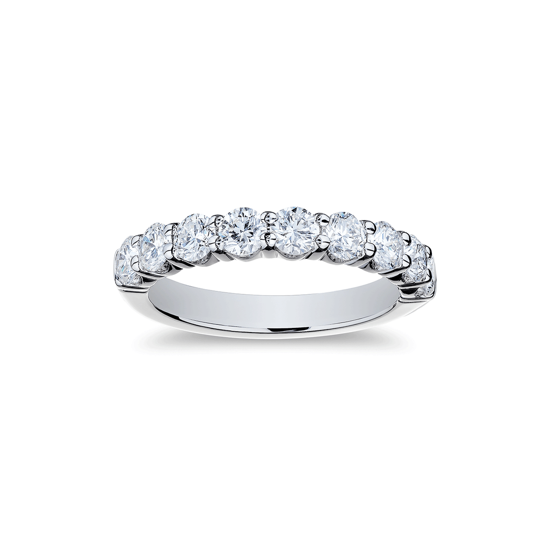 18k White Gold and 1.35 Total Weight Diamond Band