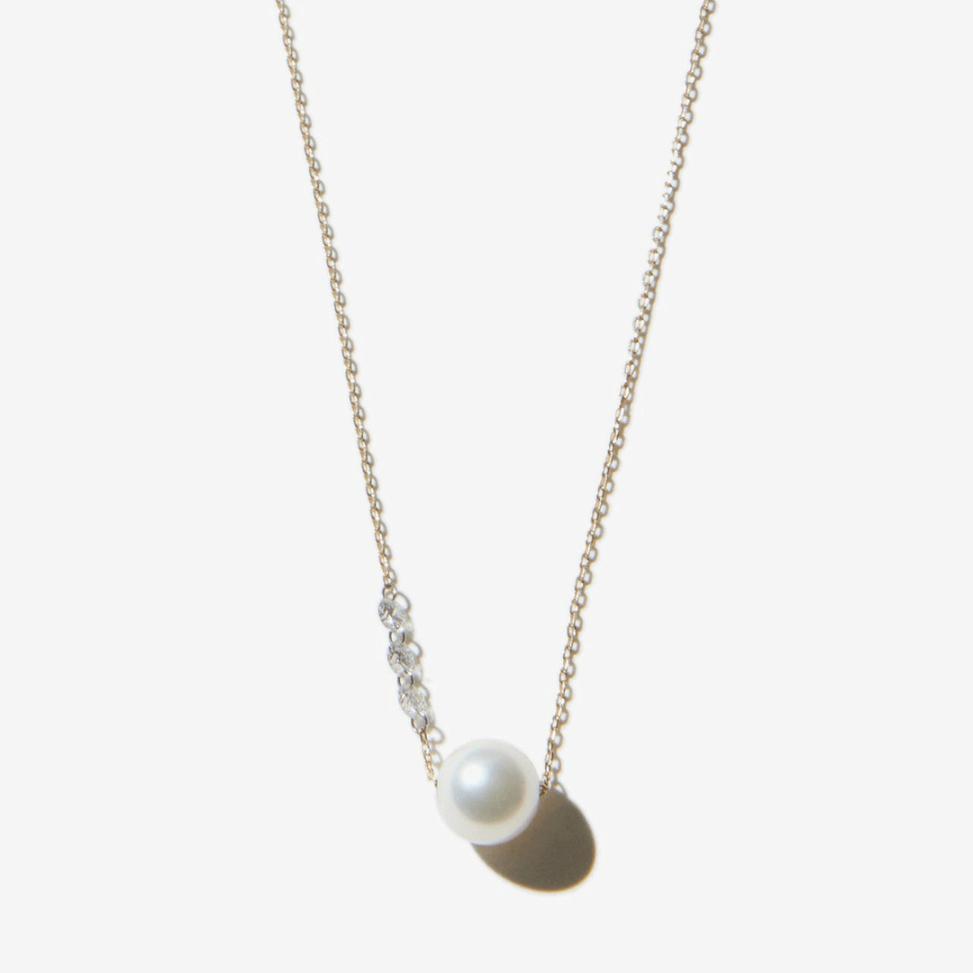 Mizuki Sea of Beauty Pearl and Diamond Necklace