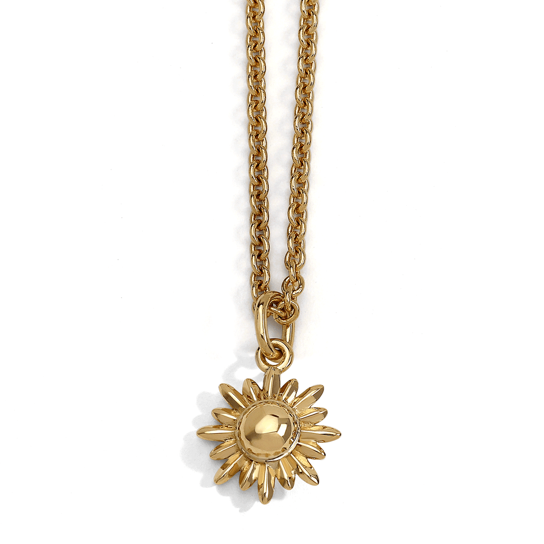 Charms of Hope 18k Gold Sunflower Small 14mm Pendant