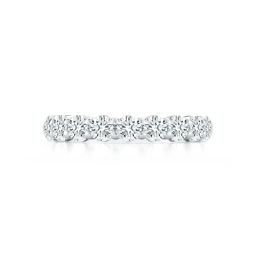 18k White Gold and 1.35 Total Weight Diamond Band