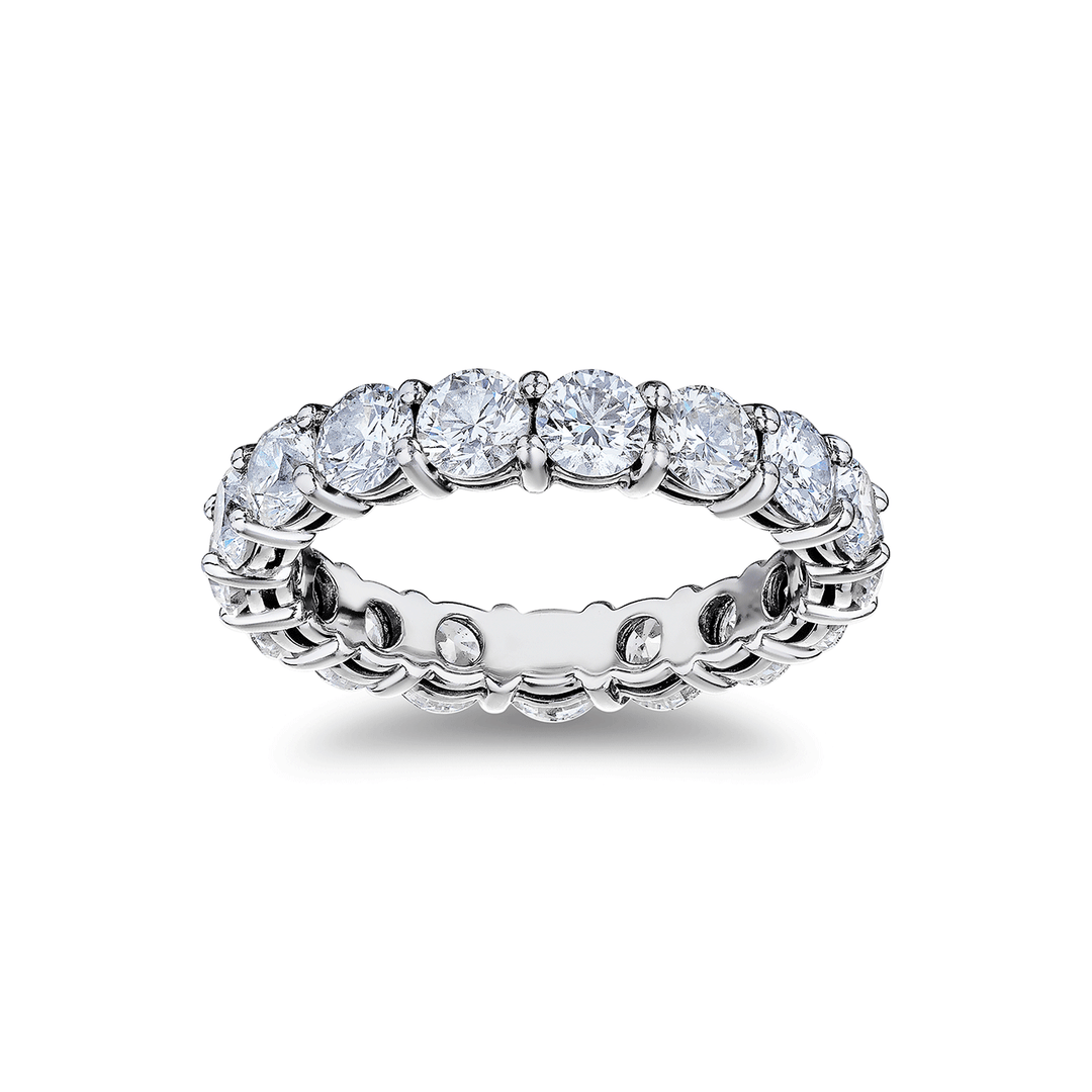 Platinum and 3.57 Total Weight Diamond Eternity Band