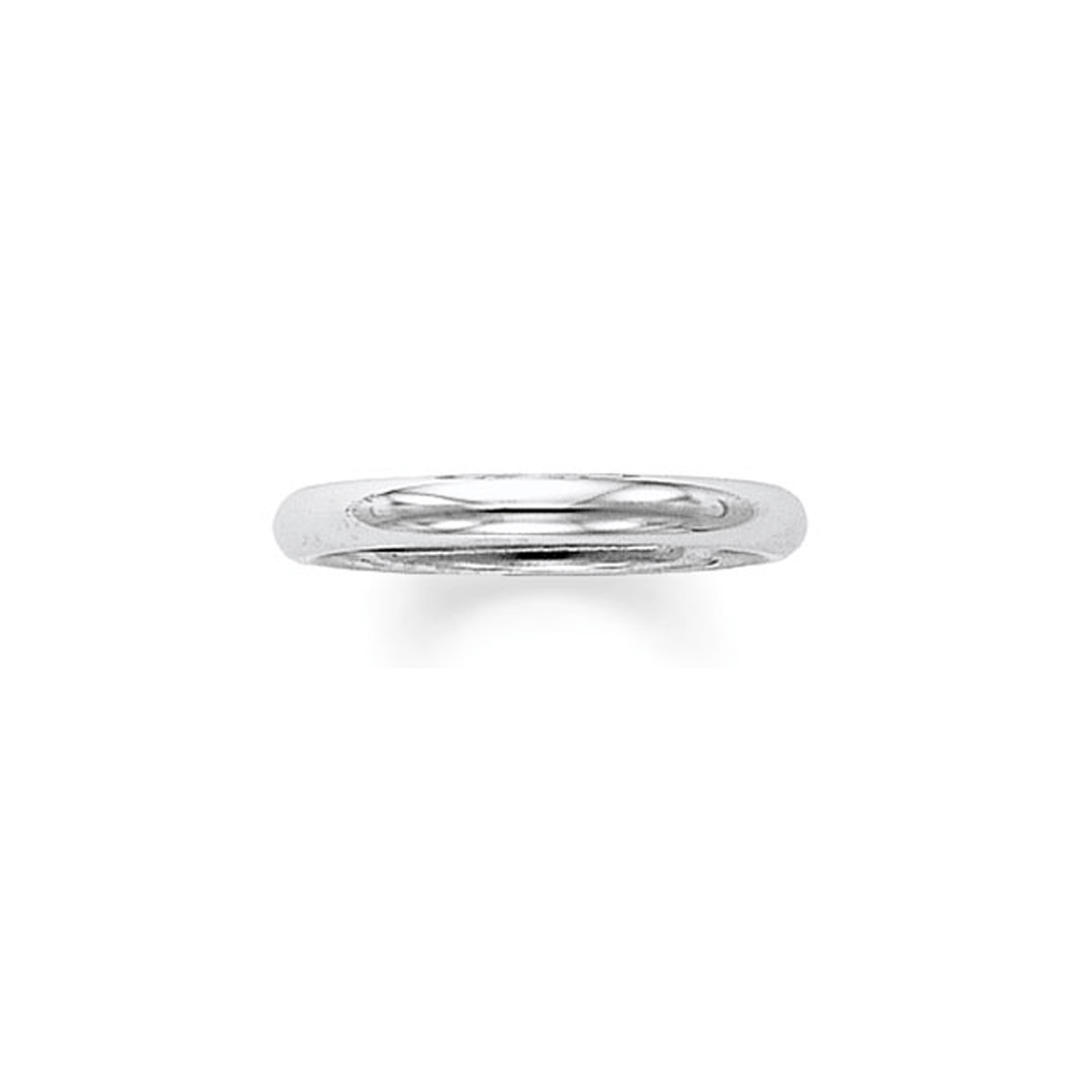 18k White Gold 3mm Comfort Fit Wedding Band