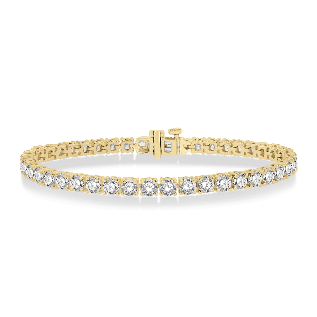 Hamilton Select Collection 14k Gold Natural Diamond Line Bracelet