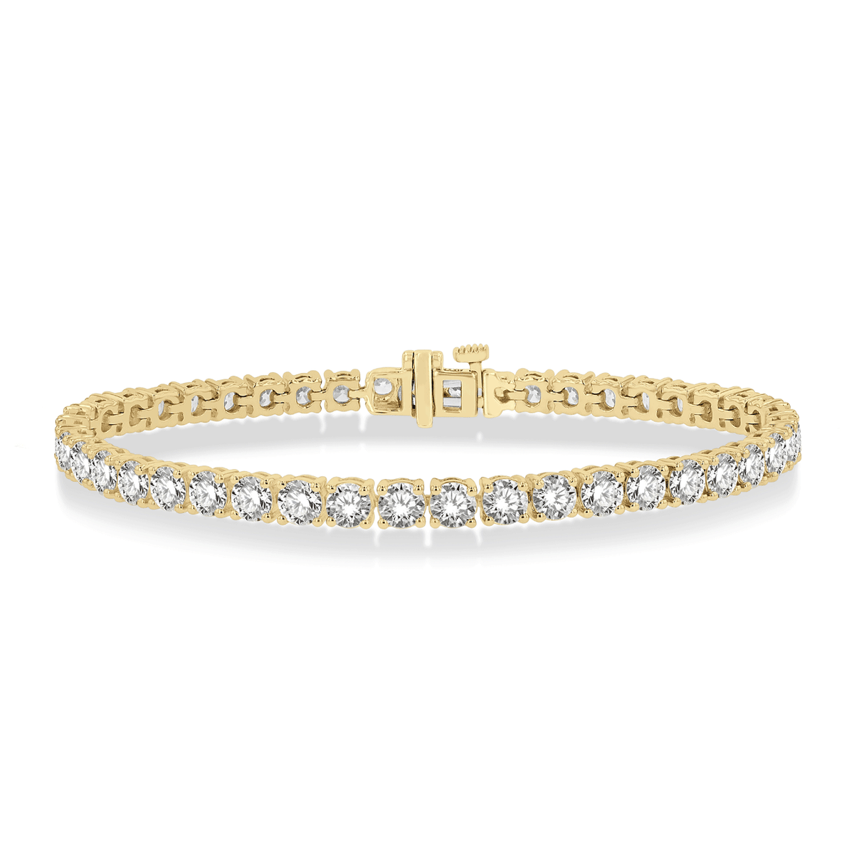 Hamilton Select Collection 14k Gold Natural Diamond Line Bracelet