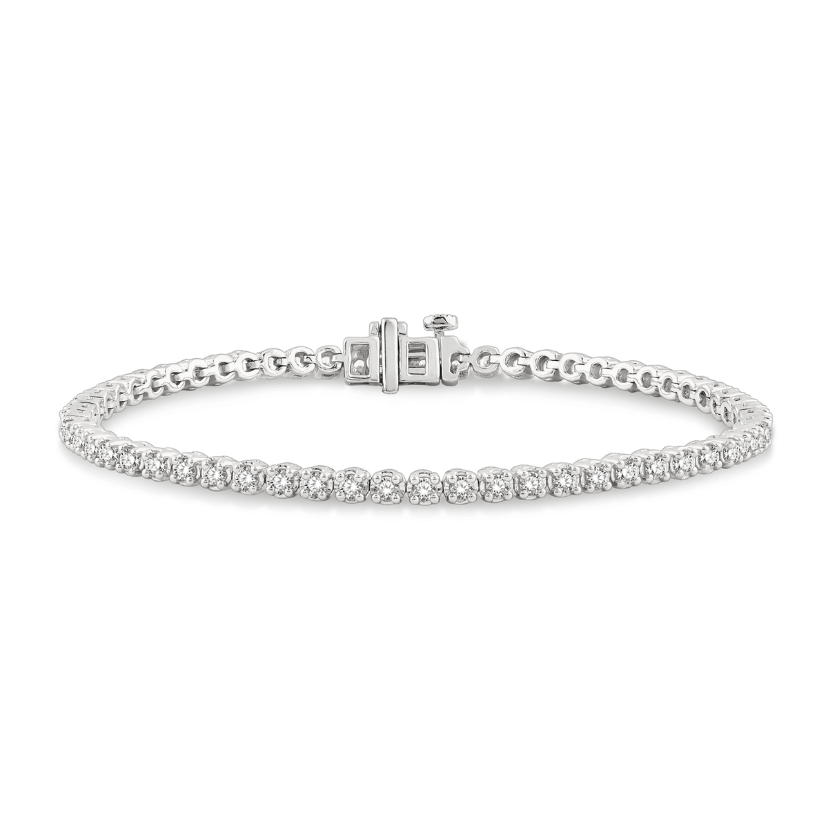 Hamilton Select Collection 14k Gold Natural Diamond Line Bracelet