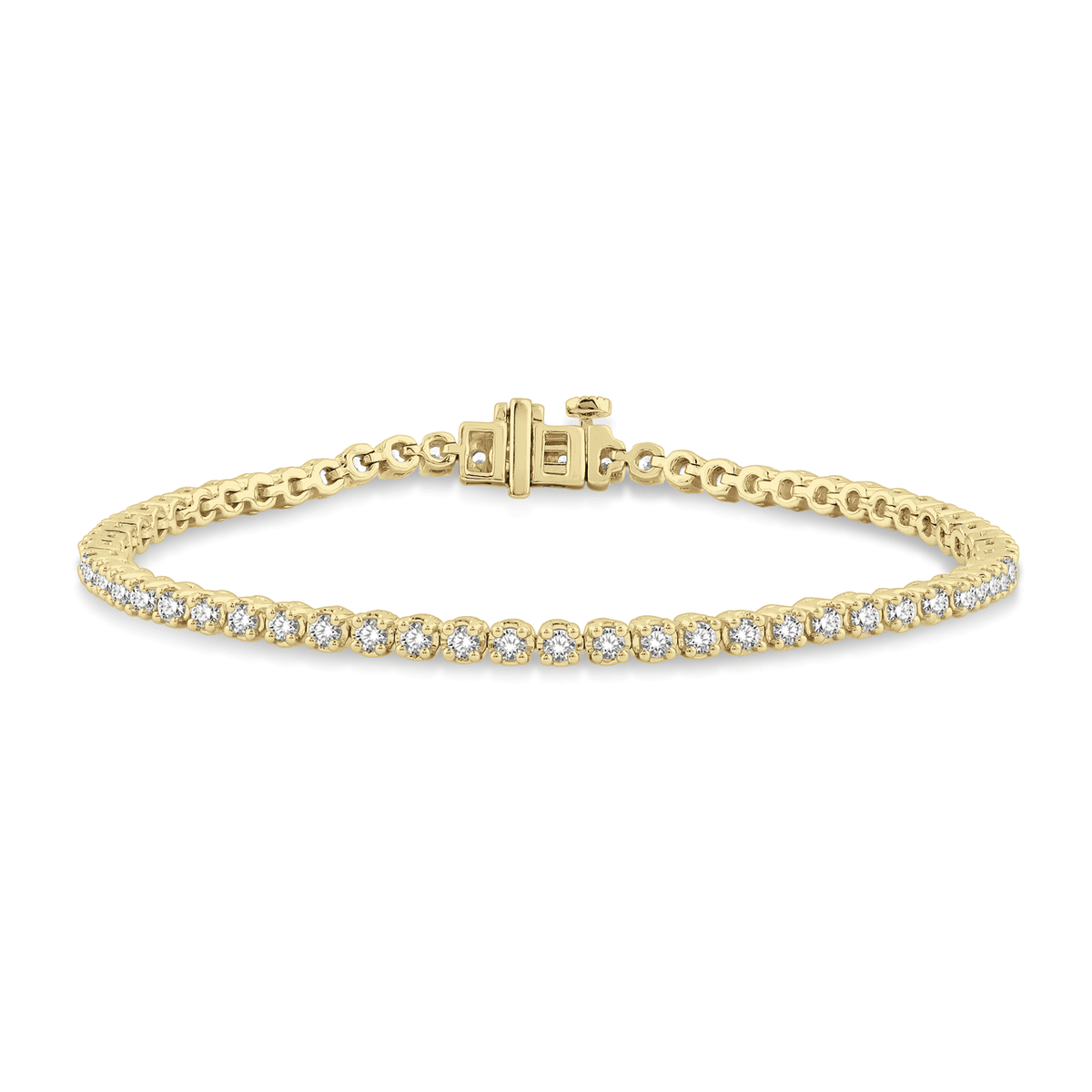 Hamilton Select Collection 14k Gold Natural Diamond Line Bracelet