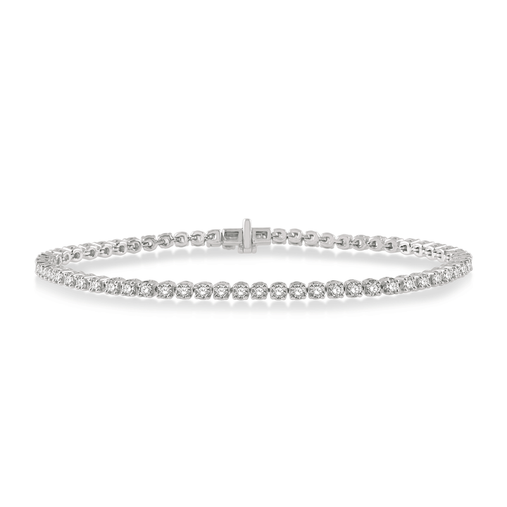 Classic Hamilton Select 14k Gold Diamond Line Bracelet