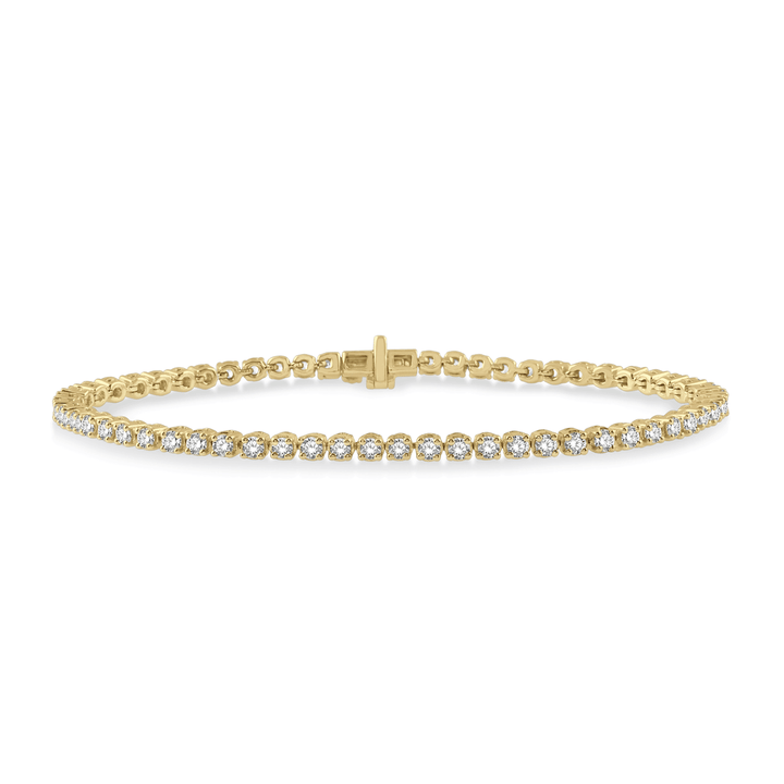 Classic Hamilton Select 14k Gold Diamond Line Bracelet