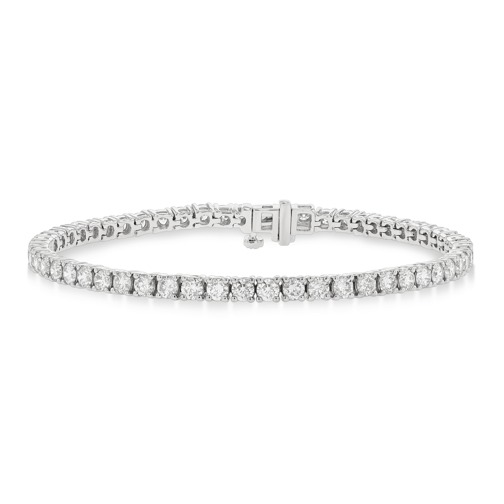 Hamilton Select Collection 14k Gold Natural Diamond Line Bracelet