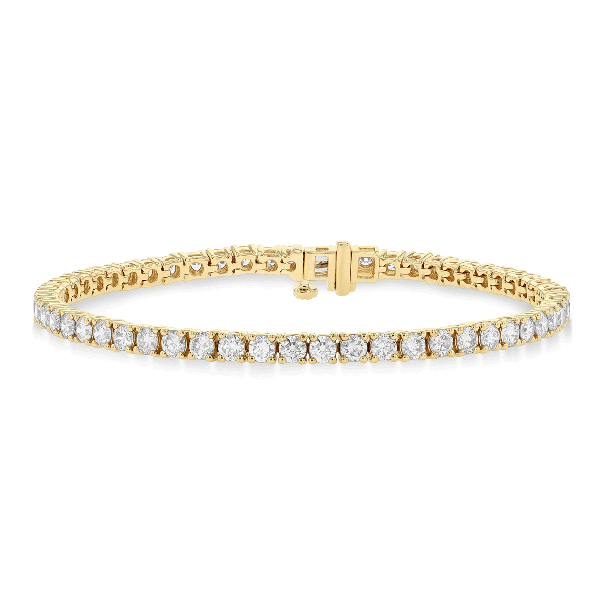 Hamilton Select Collection 14k Gold Natural Diamond Line Bracelet