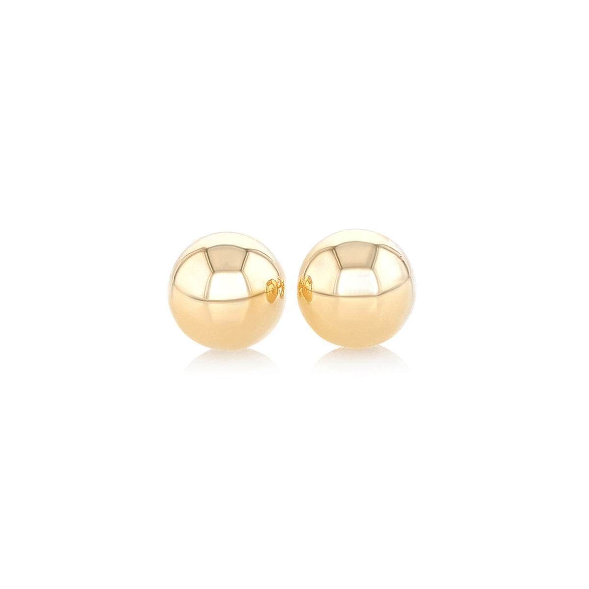 Hamilton Collections Classic 14k Yellow Gold Ball Stud Earrings