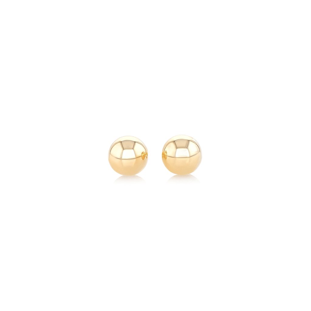 Hamilton Collections Classic 14k Yellow Gold Ball Stud Earrings