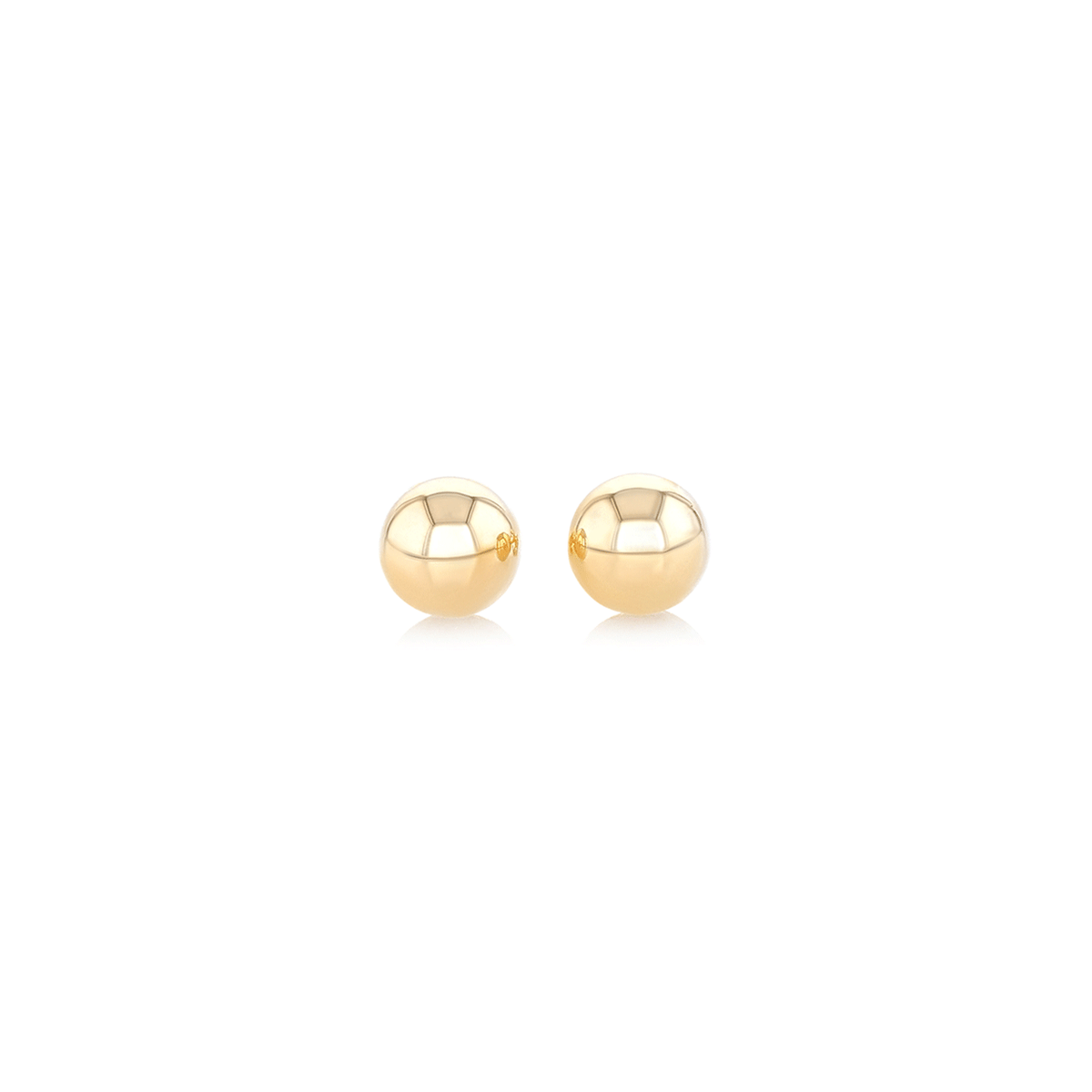 Hamilton Collections Classic 14k Yellow Gold Ball Stud Earrings