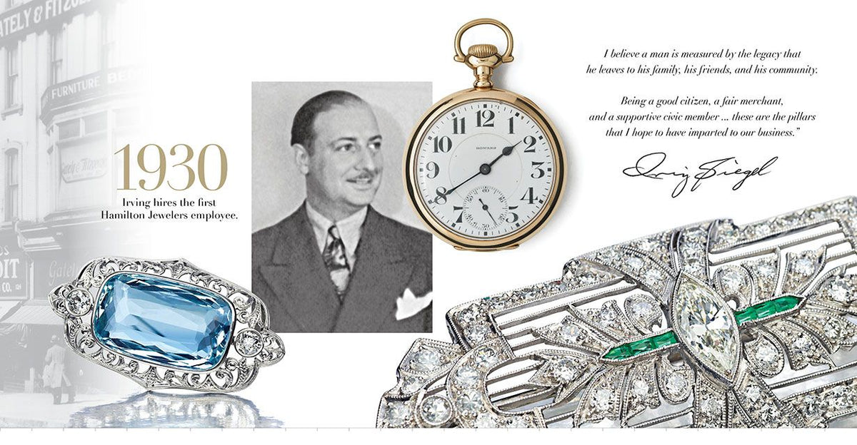 Hamilton Jewelers history: 1930, archival photos and period jewelry