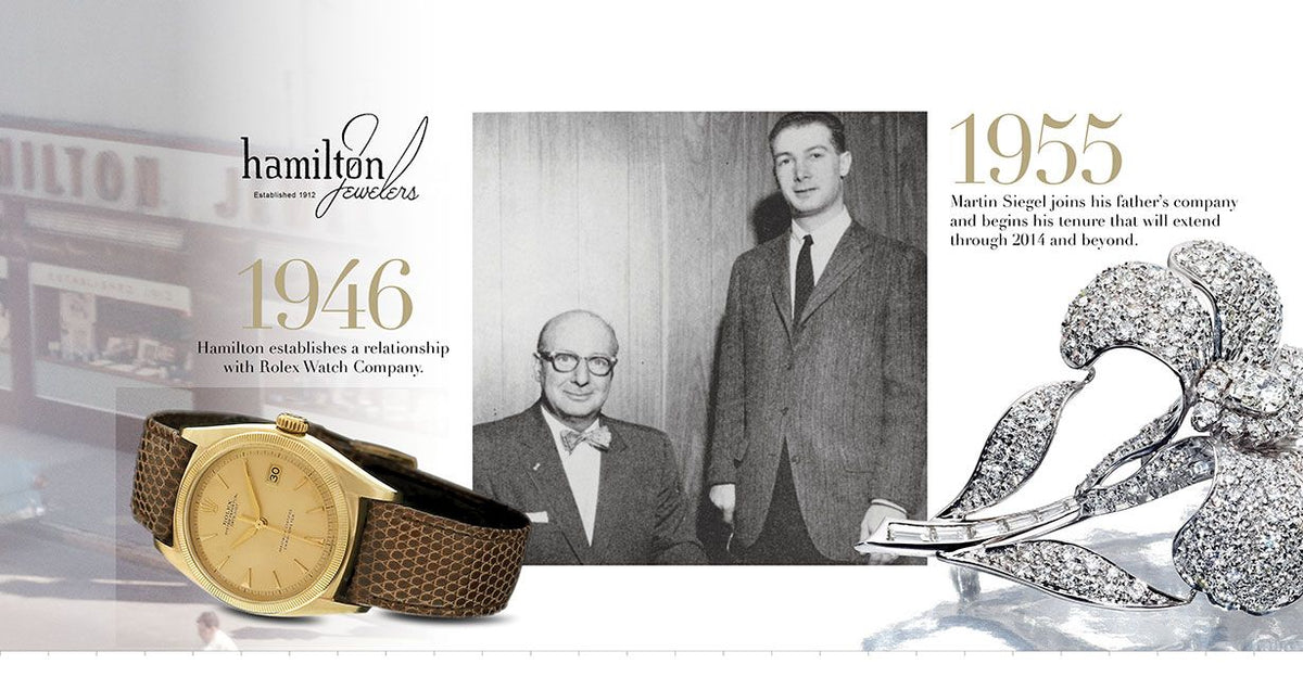 Hamilton Jewelers history: 1946 and 1955, archival photos and period jewelry