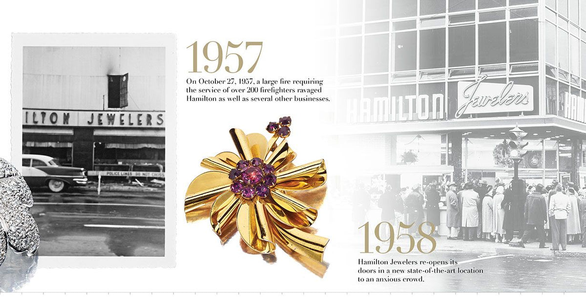 Hamilton Jewelers history: 1957, archival photos and period jewelry