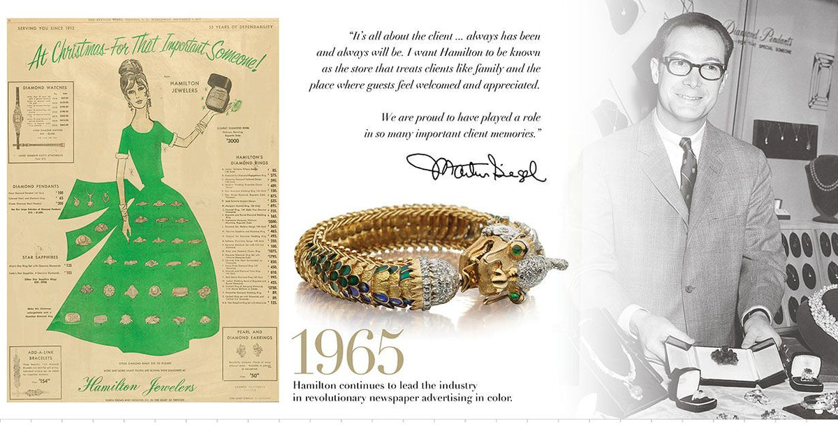 Hamilton Jewelers history: 1965, archival photos and period jewelry