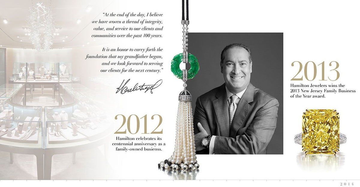 Hamilton Jewelers history: 2012 and 2013, photos and jewelry