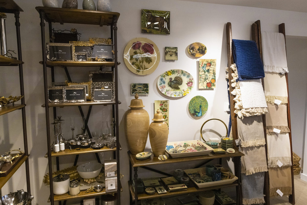Home décor, ceramics and textiles on display at Hamilton Home in Princeton