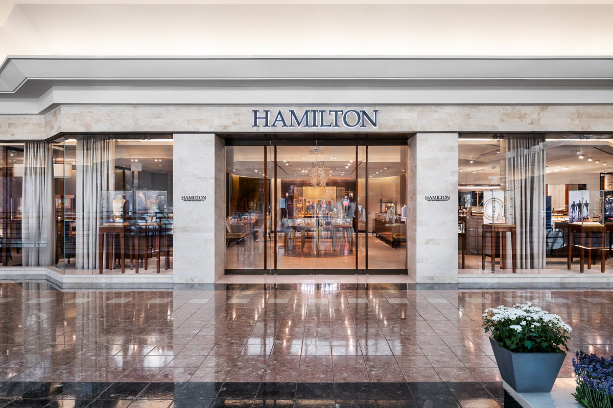 The Hamilton Jewelers storefront at The Gardens Mall in Palm Beach Gardens