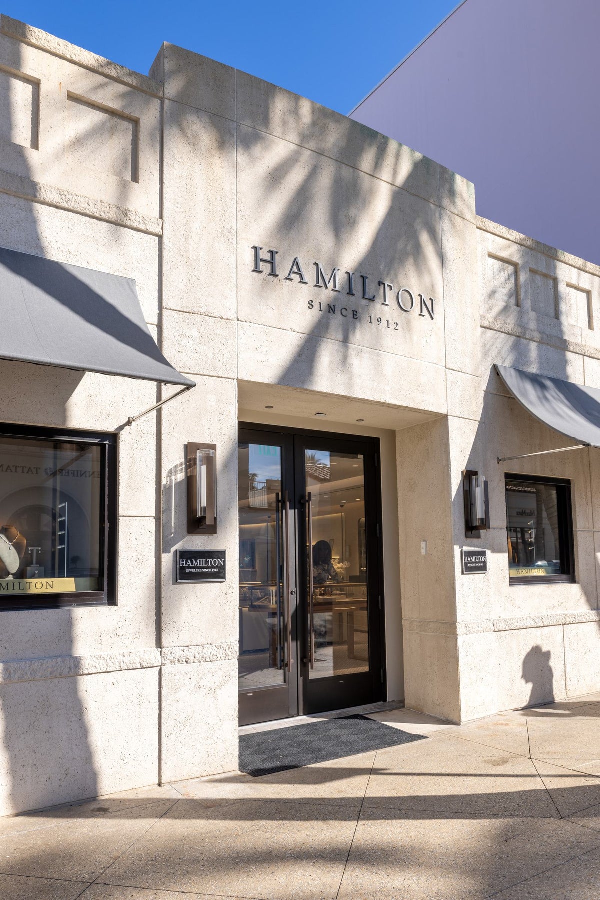 The Hamilton Jewelers storefront on Worth Avenue in Palm Beach