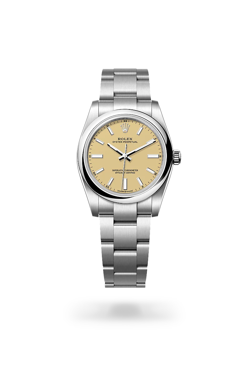 Rolex Oyster Perpetual 34 in Oyster, 34 mm, Oystersteel