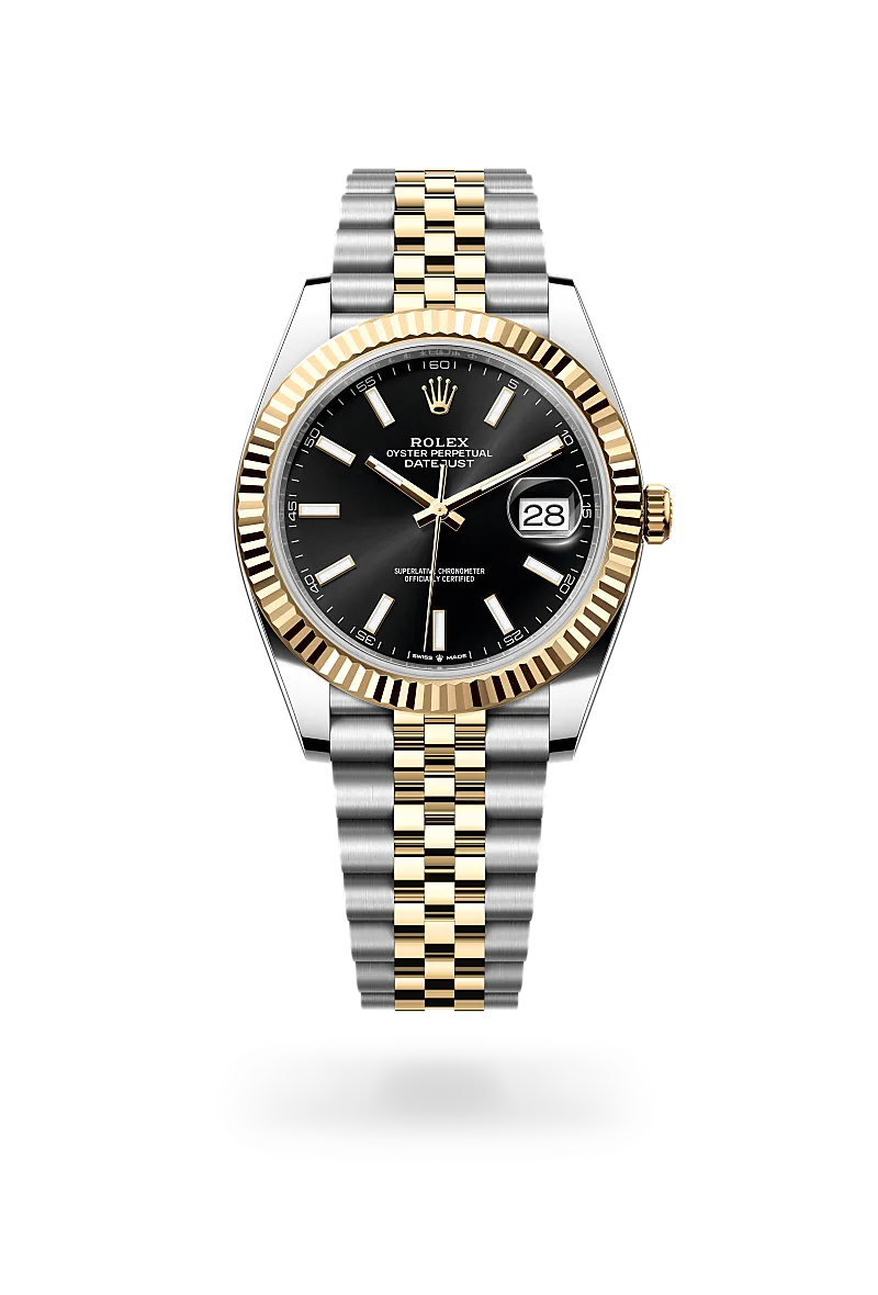 Rolex Datejust 41 in Oyster, 41 mm, Oystersteel and yellow gold