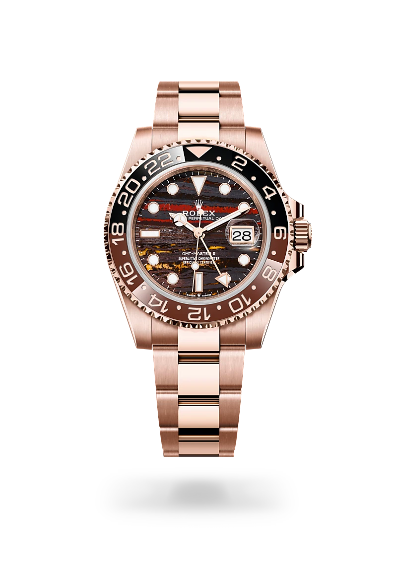 Rolex GMT-Master II in Oyster, 40 mm, Everose gold