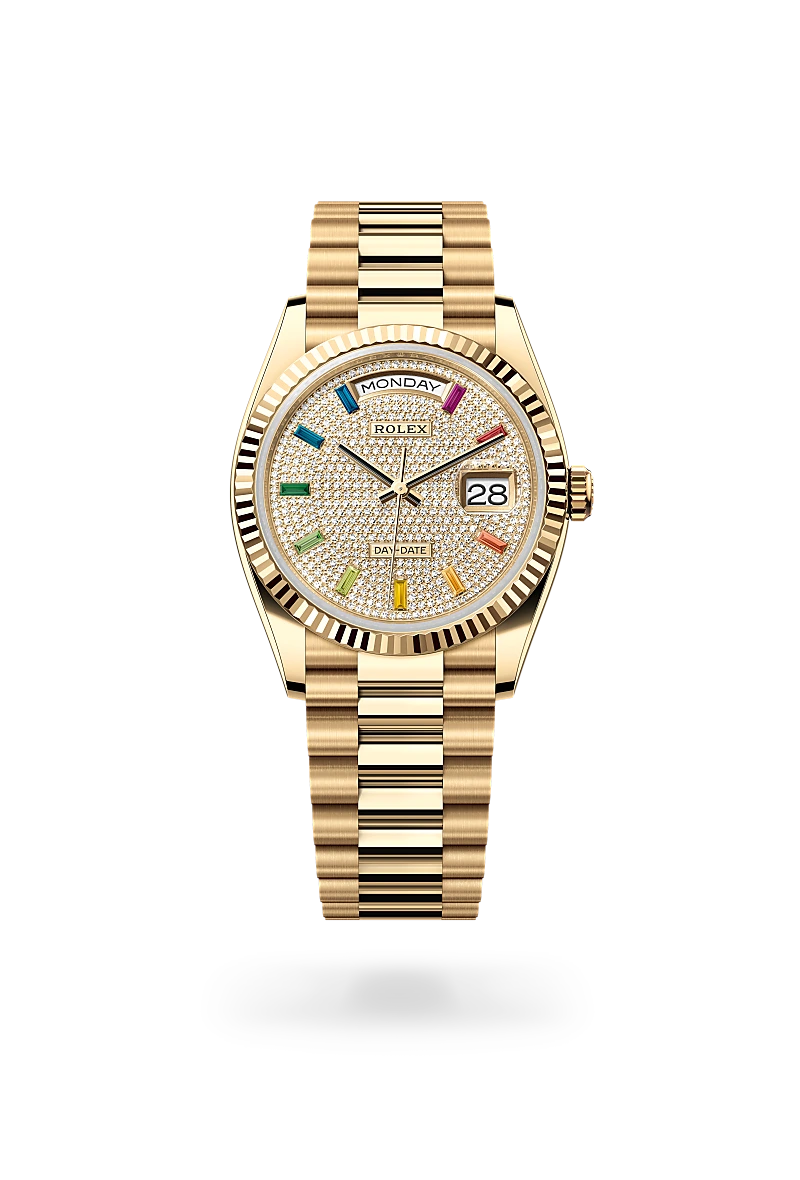 Rolex Day-Date 36 in Oyster, 36 mm, yellow gold