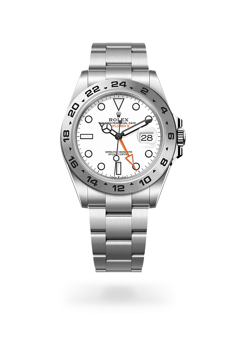 Rolex Explorer II in Oyster, 42 mm, Oystersteel