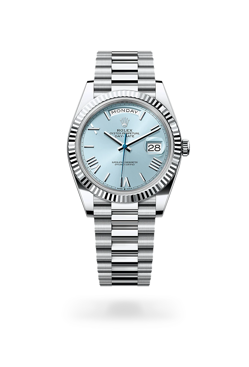 Rolex Day-Date 40 in Oyster, 40 mm, platinum