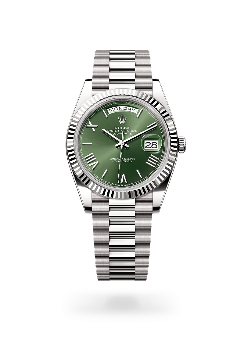 Rolex Day-Date 40 in Oyster, 40 mm, white gold