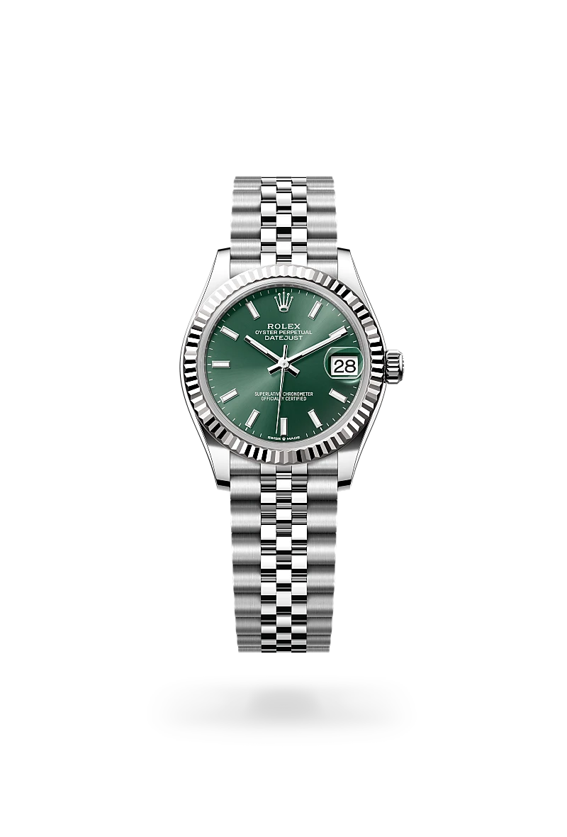 Rolex Datejust 31 in Oyster, 31 mm, Oystersteel and white gold