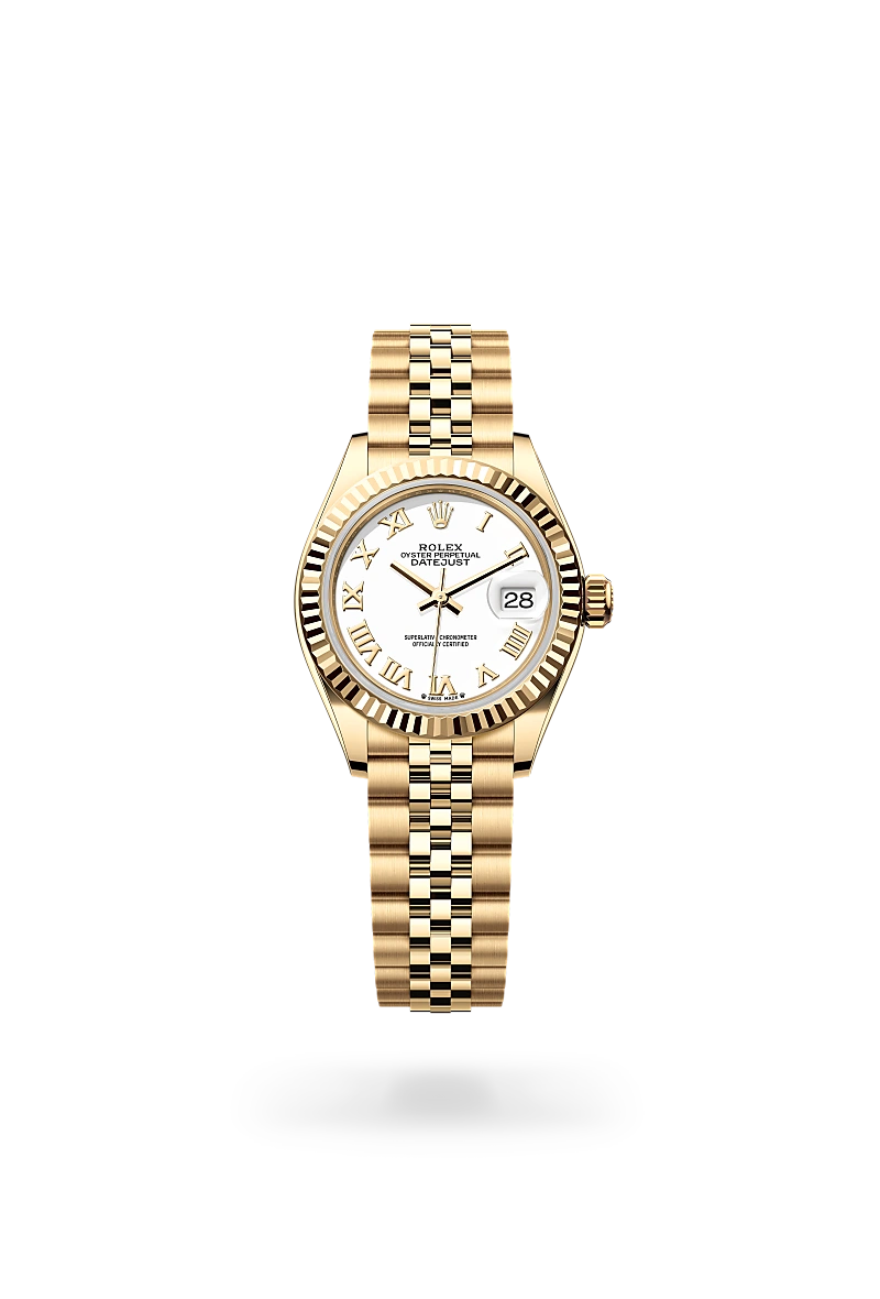 Rolex Lady-Datejust in Oyster, 28 mm, yellow gold