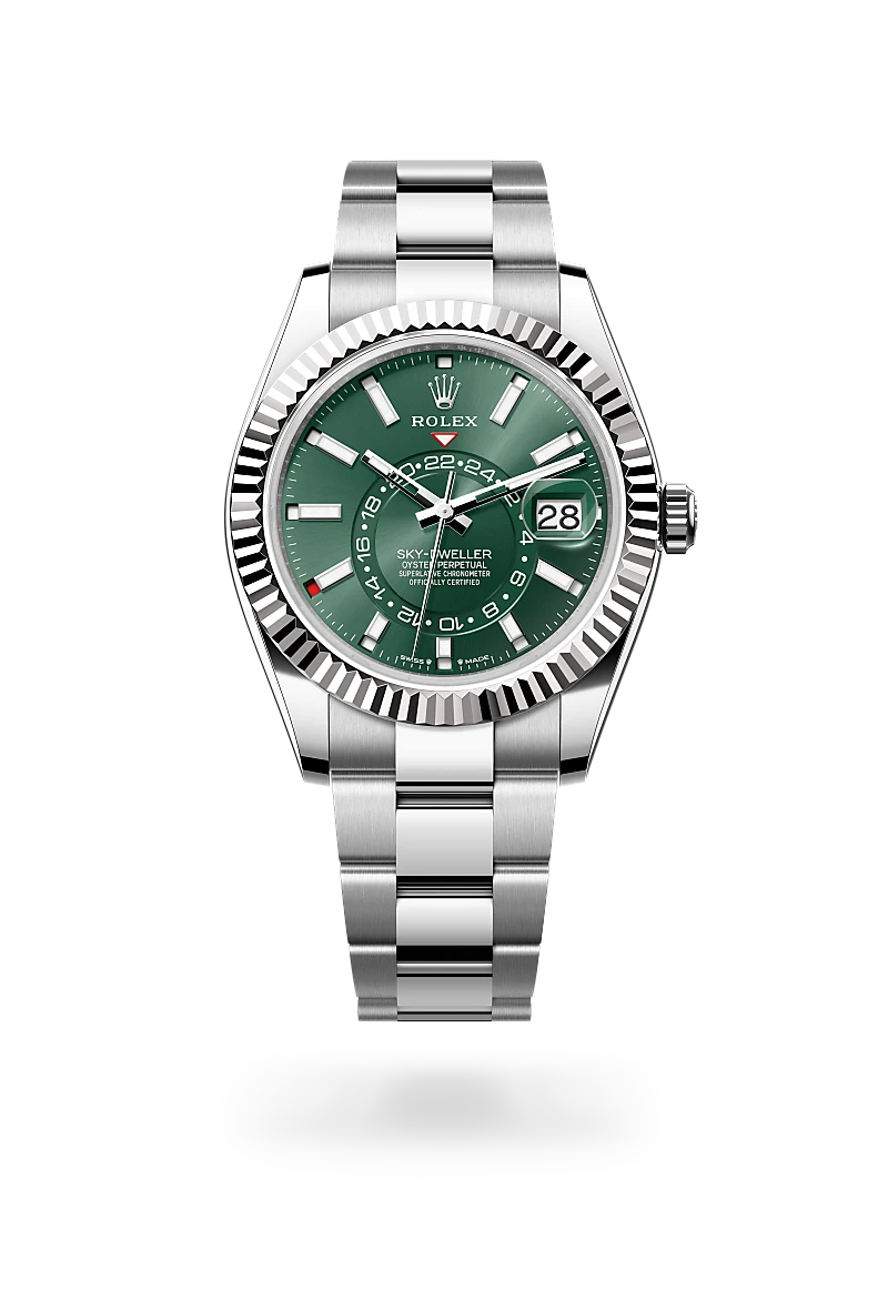 Rolex Sky-Dweller in Oyster, 42 mm, Oystersteel and white gold