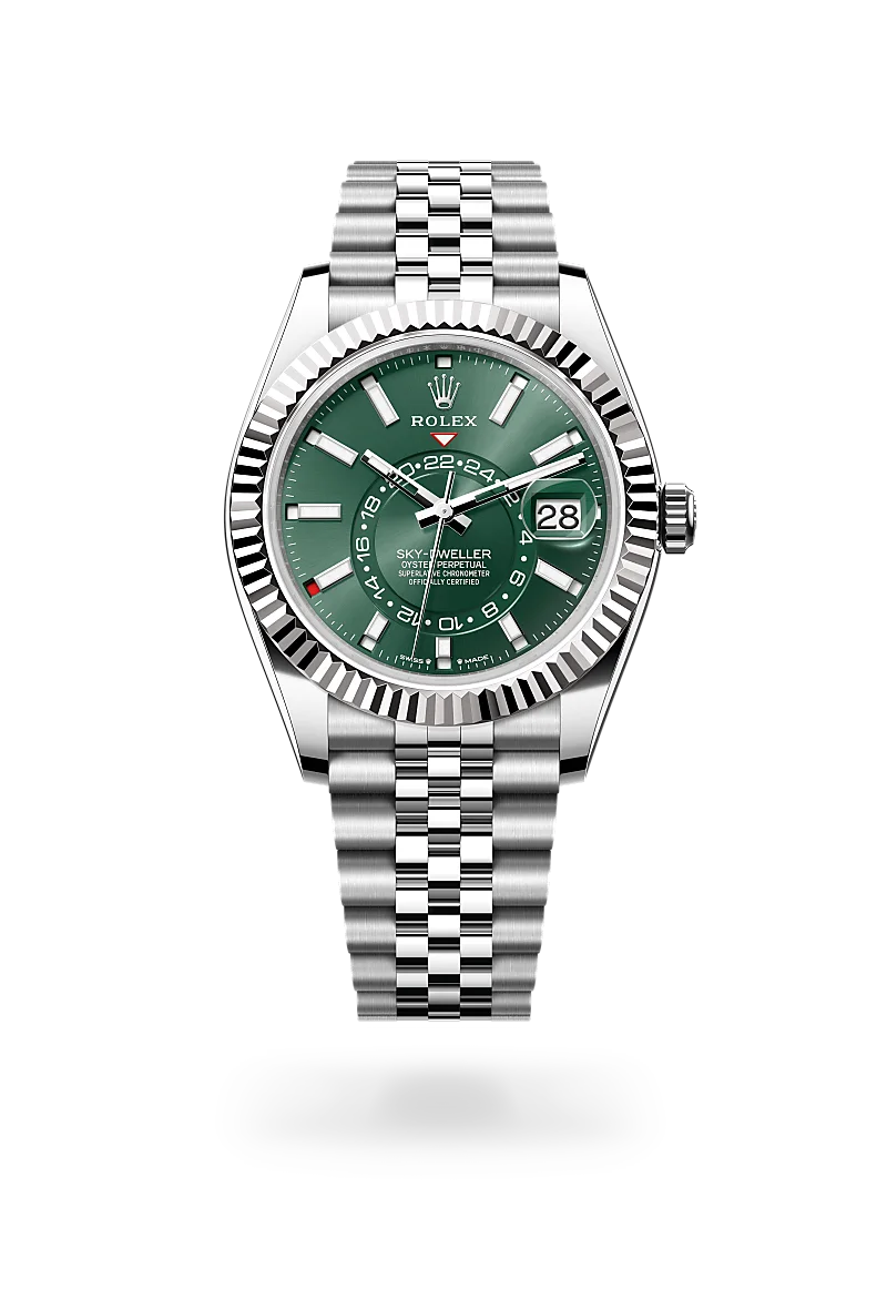 Rolex Sky-Dweller in Oyster, 42 mm, Oystersteel and white gold