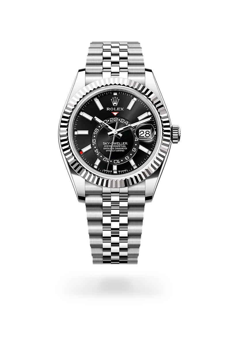 Rolex Sky-Dweller in Oyster, 42 mm, Oystersteel and white gold